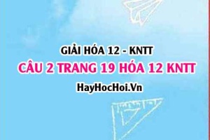 Giải câu 2 luyện tập trang 19 Hóa 12 Kết nối tri thức SGK